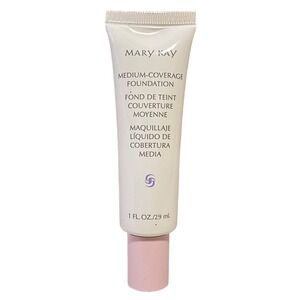 Mary Kay‎ Medium Coverage Foundation IVORY 202 New Pink Cap 1 oz